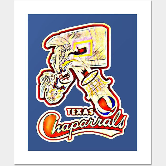 Dallas Chaparrals Basketball Wall Art by Kitta’s Shop